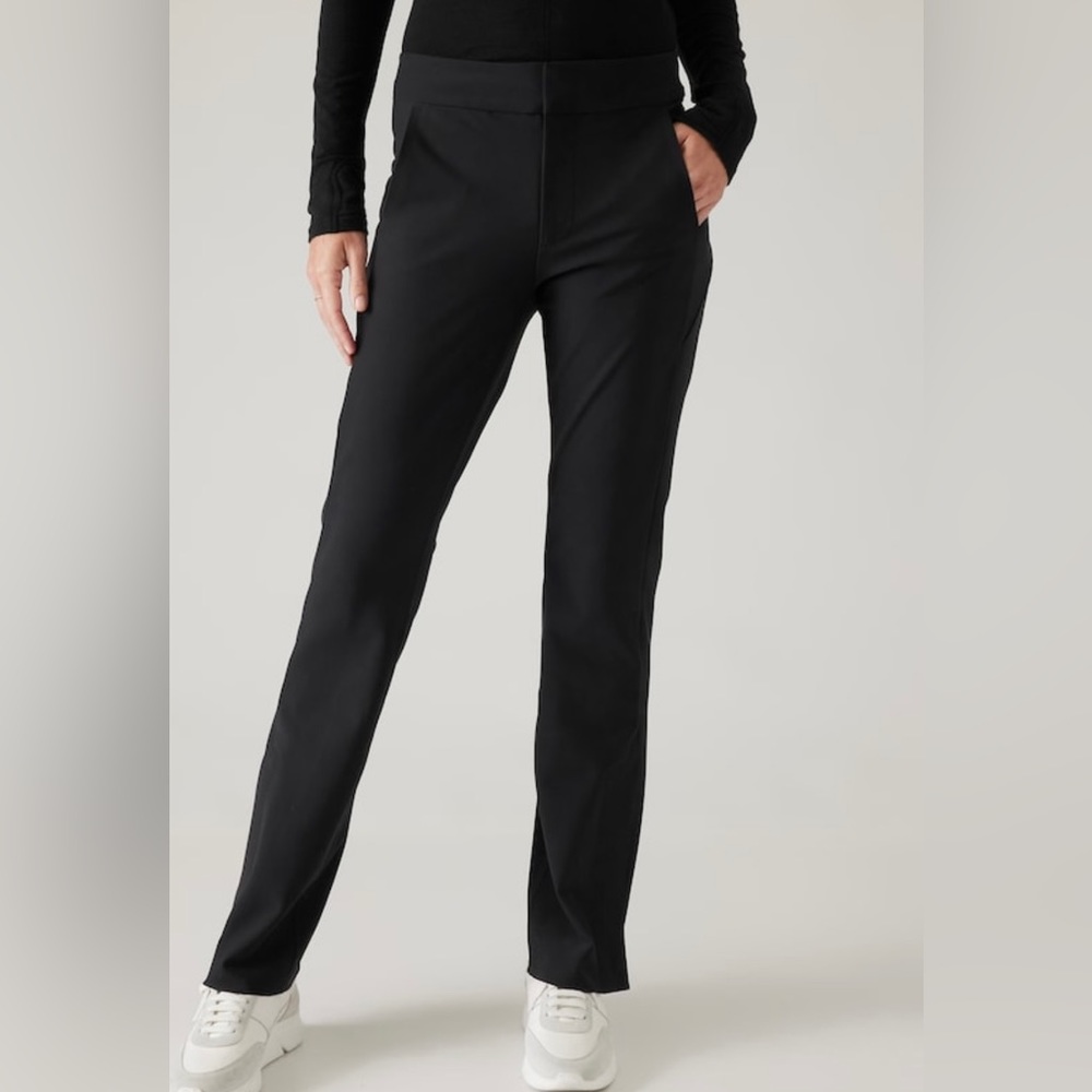 NWT-Athleta Black Stellar Flare Trouser, Size 0 Petite